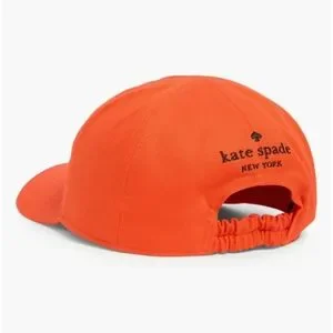 Kate Spade Orange Baseball Cap Embroidered Logo TYLER main image 4